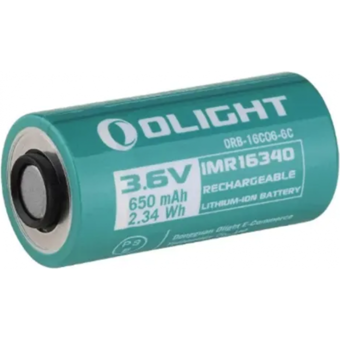 Аккумулятор OLIGHT Li-on ORB-16C06-6C 16340 3,7 В 650 mAh 1шт. 001614 Аккумулятор OLIGHT Li-on ORB-16C06-6C 16340 3,7 В 650 mAh 1шт. 001614